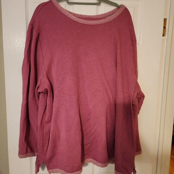 PajamaGram Mauve Two Piece Loungewear Set - Picture 1 of 3